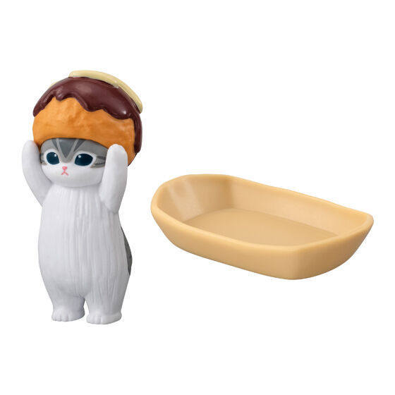[BTF] Nhật Bản BANDAI Cat Frandi Takoyaki Dress Up Modeling Capsule Toy mofusand Octopus Cat Đồ trang trí N5DE