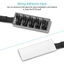 Hub chia quạt YRBWD, 1 cổng cái ra 5 cổng đực cáp bện PWM, Hub quạt nguồn 4 chân 5 cổng tốc độ cao, mở rộng quạt làm mát máy tính