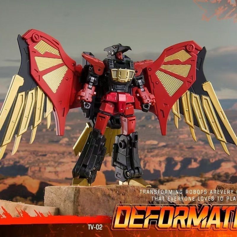 Hàng sẵn có TV-02 Dapeng Male Eagle Đồ chơi biến hình quy mô nhỏ King Kong Robot mô hình Chongyunxiao Fit Series