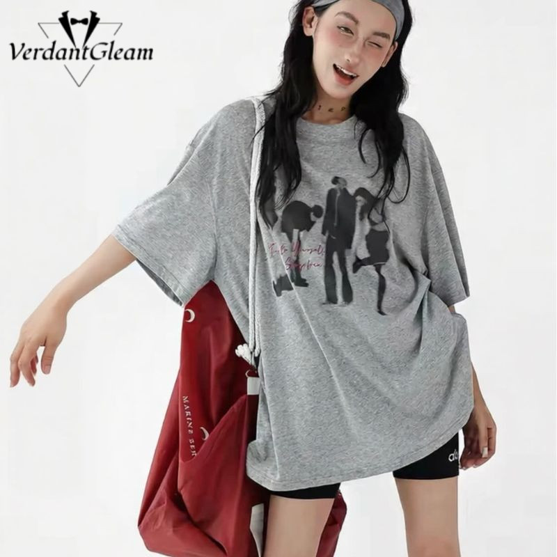 Áo Thun Nữ Graphic Tee Form Rộng Phù Hợp Mùa Hè