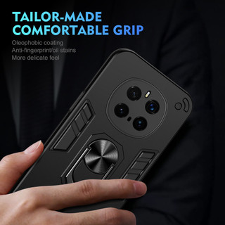 Dành Cho Honor Magic 7 / 7 Pro Ốp điện thoại Chiến Binh Thiết Kế Lưng Cứng Có Giá Đỡ Nhẫn Chống Sốc Mềm TPU Nâng Cạnh Mỏng Bao