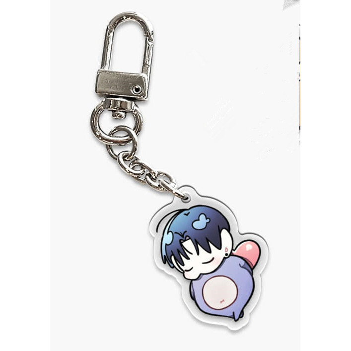 One-Room TA Collection Anime Keychain Women Anime Acrylic Key Chain Man Funny Key Ring Pendant Ornament Accessories