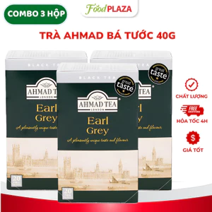 Trà Bá Tước AHMAD Earl Grey Tea Hộp Giấy 40G, 20 Túi Lọc Có Bao Thiếc Thơm Ngon, Đậm Vị Trà