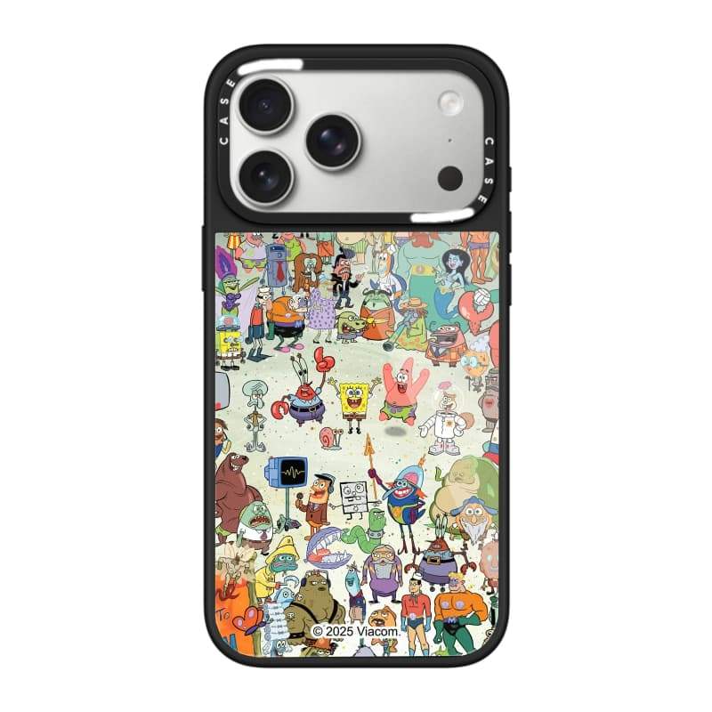 CASECASE X SpongeBob SquarePants World Case Chống Trầy Xước Từ Hút Kính Dành Cho IPhone 17 Air 16 15 14 Pro Max Plus Ốp Lưng Cứng Có Hộp Khắc Logo