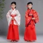 Trang phục khiêu vũ dân gian NICOLOO, Quần áo năm cổ điển Hanfu truyền thống, Váy đỏ thời trang truyền thống cho trẻ em Lễ hội cổ xưa
