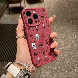 Dành Cho IPhone 17 16 15 14 13 12 11 Pro Max X XR XS MAX 7 8 PLUS Buồn cười dễ thương nhiều màu Vỏ điện thoại Vỏ mềm