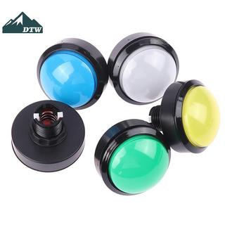 DTW 1 Nút Arcade 60mm LED Tròn Lớn với Microswitch dành cho DIY Arcade Game - 12V 32A Thể Thao