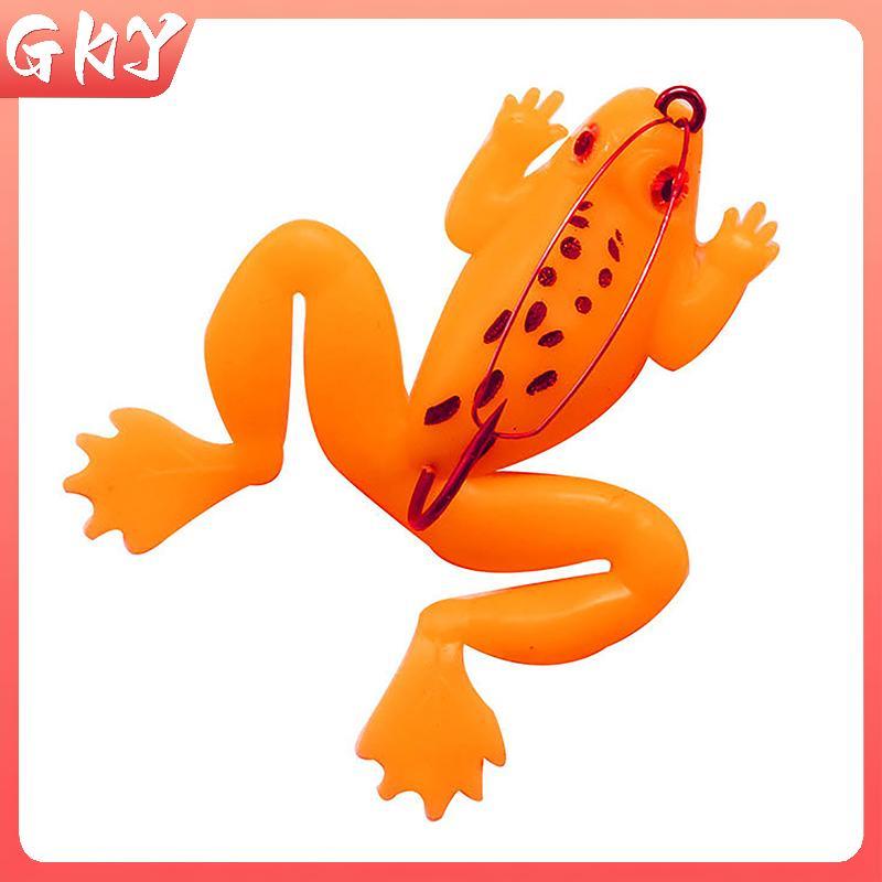 GKY Spinner Chìm Bền Mềm 4.5g/6cm - Mồi Câu Cá Hình Ếch Cao Su