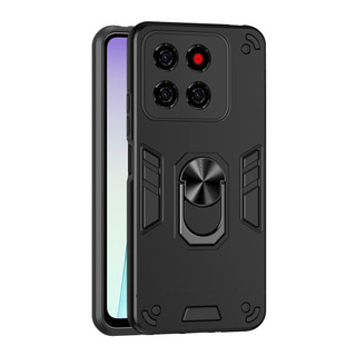 Dành Cho ZTE Blade A56 4G Ốp điện thoại Chiến Binh Thiết Kế Lưng Cứng Có Giá Đỡ Nhẫn Chống Sốc Mềm TPU Nâng Cạnh Mỏng Bao