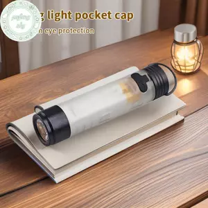 PUSKY Mũ Kẹp Đèn Pin Cho Thể Thao Ban Đêm Ngoài Trời, Dễ Dàng Sạc và Sử dụng