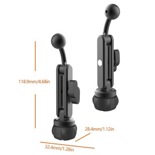 EZ Universal 17mm Đầu Nối Dài Adapter Cung Cấp Xoay 360 Cho Ô Tô Gắn Điện Thoại Máy Tính Bảng Giá Đỡ Thanh Mở Rộng