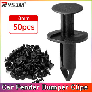 8MM Đa Năng Khóa Ô Tô Dây Đinh Tán Kẹp Khóa Phụ Kiện Ô Tô Chất Liệu ABS Vít Cố Định 50 Chiếc Kẹp Giữ Xe Nhựa Dây Buộc Bộ