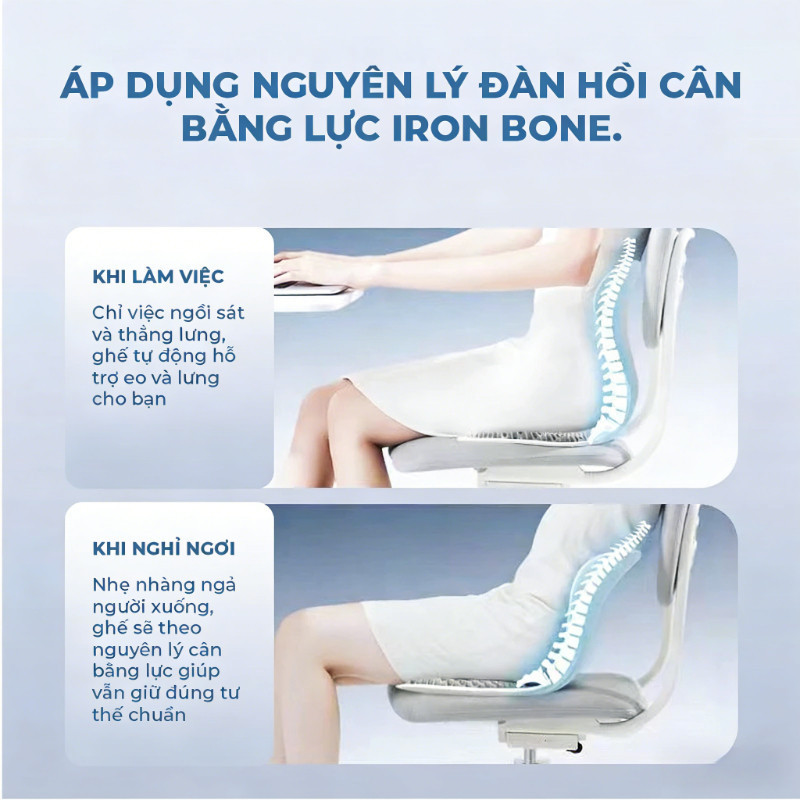 Ghế Công Thái Học Chống Gù Lưng - Điều Chỉnh Tư Thế Ngồi, Giảm Đau Mỏi Lưng Cho Dân Văn Phòng, Mẹ Bầu & Lái Xe