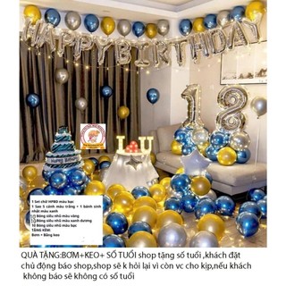 (MIỄN SHIP) Các mẫu trang trí bóng happy birthday mừng sinh nhật,trang trí sinh nhật tiệc sinh nhât tiệc thôi nôi DF8