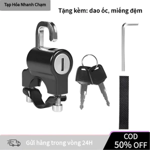【COD】Khóa mũ bảo hiểm xe máy xe điện kết hợp móc treo đồ đa năng, thiết kế thông minh, tiện dụng cho mọi phương tiện.