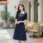 Đầm thiết kế BEMINE cổ đức xỏ dây dáng chữ A phù hợp đi làm-B447
