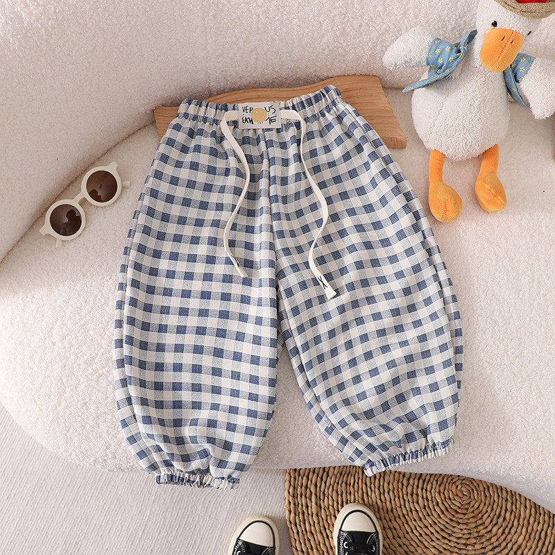Trẻ Em Mùa Hè Phong Cách Mới Chống Muỗi Bloomers Bé Trai Bé Gái Phong Cách Mỏng Thoáng Khí Mắt Cá Chân Dài Quần Thể Thao Thông Thường 80-150 Y0JW