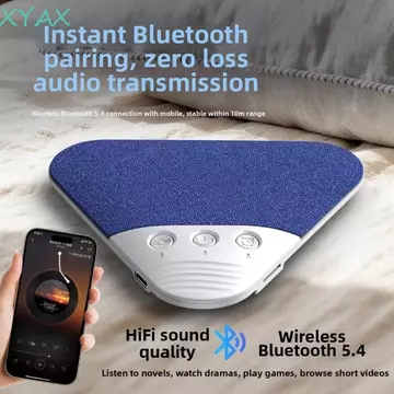 Loa Bluetooth Không Dây XYAX, Hẹn Giờ 3 Cấp Bluetooth 5.4 Dưới Gối Loa Ngủ, Tích Hợp Tiếng Ồn Trắng Thiết Kế Siêu Mỏng V3pro Gối Bluetooth Loa Ngủ Sâu Sử Dụng