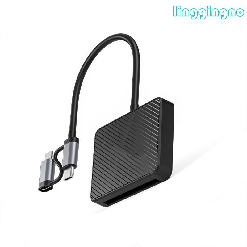 Professional CFast2.0 Card Reader Double Lightn /USB C Port 15Cm Cable Metal