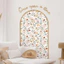 Decal Dán Tường Hình Cổng Vòm Bohemian - Miếng Dán Tường Hình Học Và Hoa Cỏ Nghệ Thuật - Đồ Decor Tự Dán Cho Tường Phẳng & Kính (Bộ 2 Tấm)