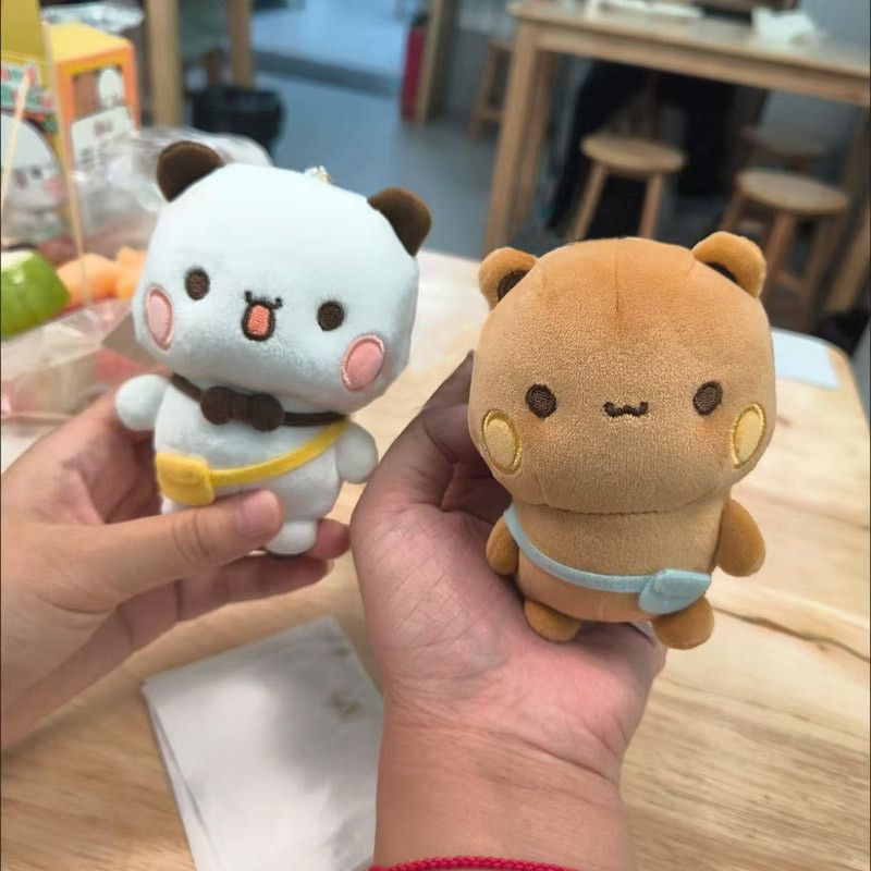 12cm Yier Bubu và Dudu Sang Trọng Móc Khóa Búp Bê Nhồi Bông Mềm Bé Gái Túi Thời Trang Treo Trang Trí Trang Trí