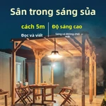 Đèn treo ngoài trời chống thấm nước chạy bằng năng lượng mặt trời, đèn sân vườn có thể điều chỉnh ba màu, siêu sáng — ảnh 3