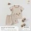 Bộ Cộc Tay Tăm sợi tre[ Siêu Mềm, Mát, Mịn Co Dãn Và Thấm Hút Mồ Hôi Tốt] Size 6M - 4Y (HCT24)