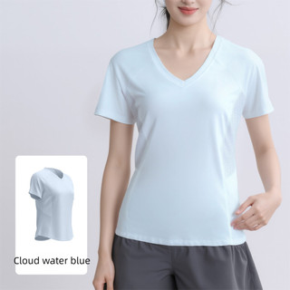 Áo sơ mi thể thao tay ngắn mỏng thoáng khí, lưng lưới