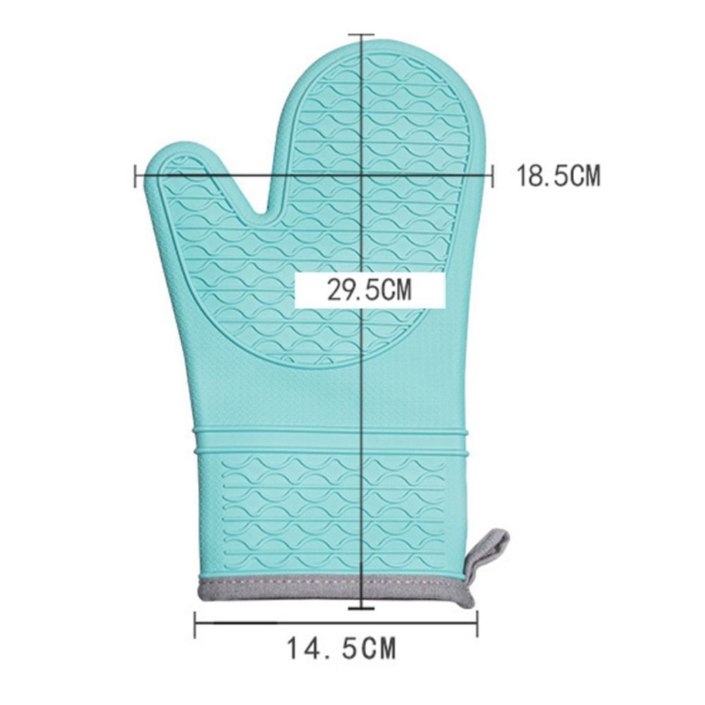 Găng tay lò nướng JIGK, Găng tay chịu nhiệt lót bông silicon, Găng tay làm bánh bền chống trượt tổ ong chuyên nghiệp dành cho gia đình