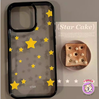 Simple Stars Phone Case for IPhone 16 15 14 13 12 11 Pro Max Acrylic Hard Shell Cover High Quality LBK