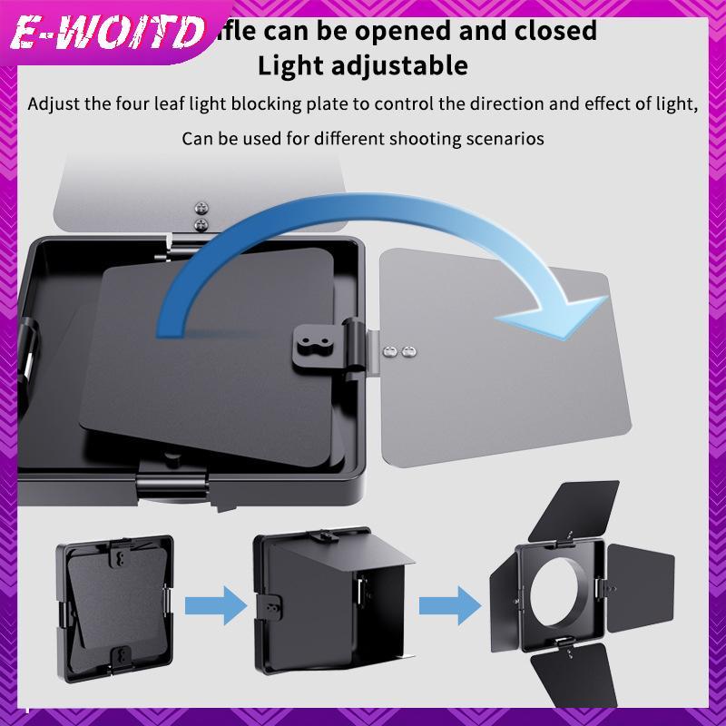 E-WOITD Compuer Bốn-de Rào cản ánh sáng cho Mini Bowens ZGRL80 Công cụ sửa đổi ánh sáng Chuyên nghiệp Accesorio Studio chụp ảnh E-WOITD