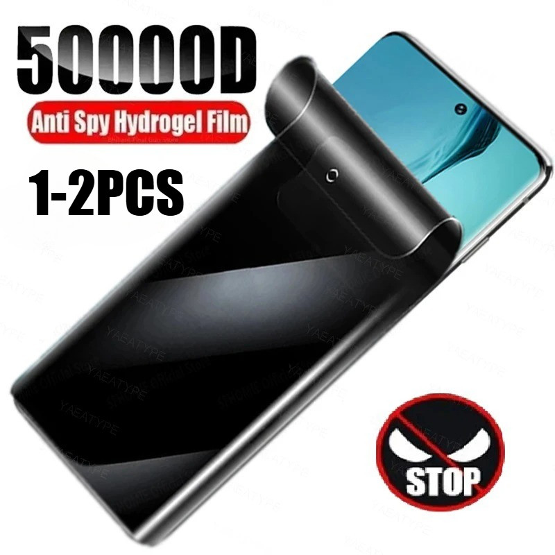 1-2 Chiếc Chống Gián Điệp Riêng Tư Mềm Hydrogel Cho Galaxy A07 A17 F07 F17 F36 F56 F70e M07 M17 M36 4G 5G Phim Chống Ánh Sáng Xanh Và Mờ Phim Bảo Vệ Màn Hình HD