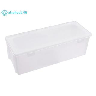 < zhuliye246 > 1 / 2 Cái Móng Tay Nghệ Thuật Hình Chữ Nhật Trong Suốt Hộp Bảo Quản Móng Tay Kim Cương Giả Bàn Chải Bút Đệm Mài Tập Tin Tổ Chức Hộp Đựng Đẹp
