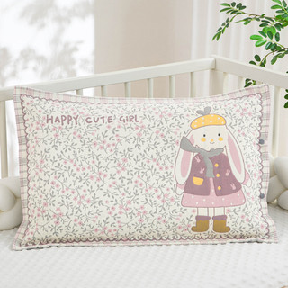 Gạc Trẻ Em Gối 35X55cm Hoạt Hình Thỏ Bé Mẫu Giáo Vỏ Gối Cotton Nguyên Chất Lớp Một Gối Lót Lót Vỏ OS3T
