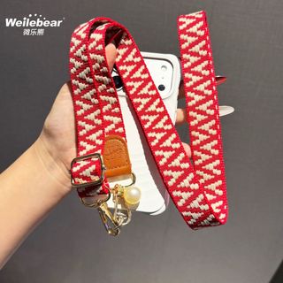 Thêu Chính Hãng Mở Rộng Giải Nén Điện Thoại Di Động Dây Đeo Ngang Có Thể Điều Chỉnh Treo Cổ Mạnh Bền Túi Máy Ảnh Dây Đeo Vai