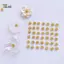 Bông Tai Hợp Kim PlumHouse với Chiếc Hoa Vàng Stamen - Set 10 Chiếc, Tôn Dáng Perfect