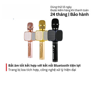 Micro không dây karaoke YS 69 micro hát cầm tay nhỏ gọn, kết nối bluetooth điện thoại TV , ghi âm 2026