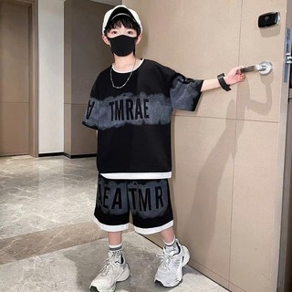Bộ quần áo mùa hè dành cho bé trai 18-52kg mẫu chữ BOO màu sắc đẹp, thiết kế cá tính. NL10