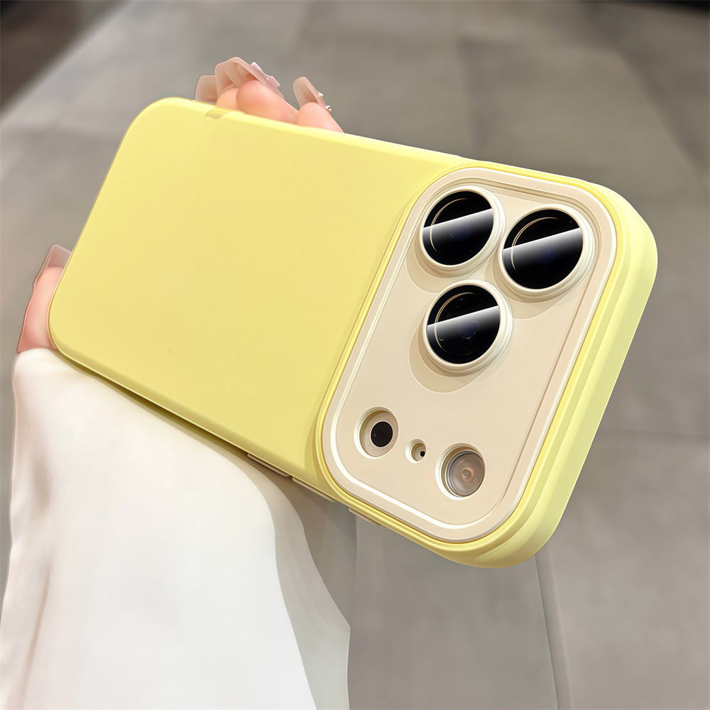 Ốp Điện Thoại Tương Phản Chất Lượng Cao Cho iPhone 17 Pro Max 13 14 15 16 Pro Max Ống Kính Bảo Vệ Camera Vỏ Chống Sốc Vỏ Mềm Vỏ Bảo Vệ Điện Thoại