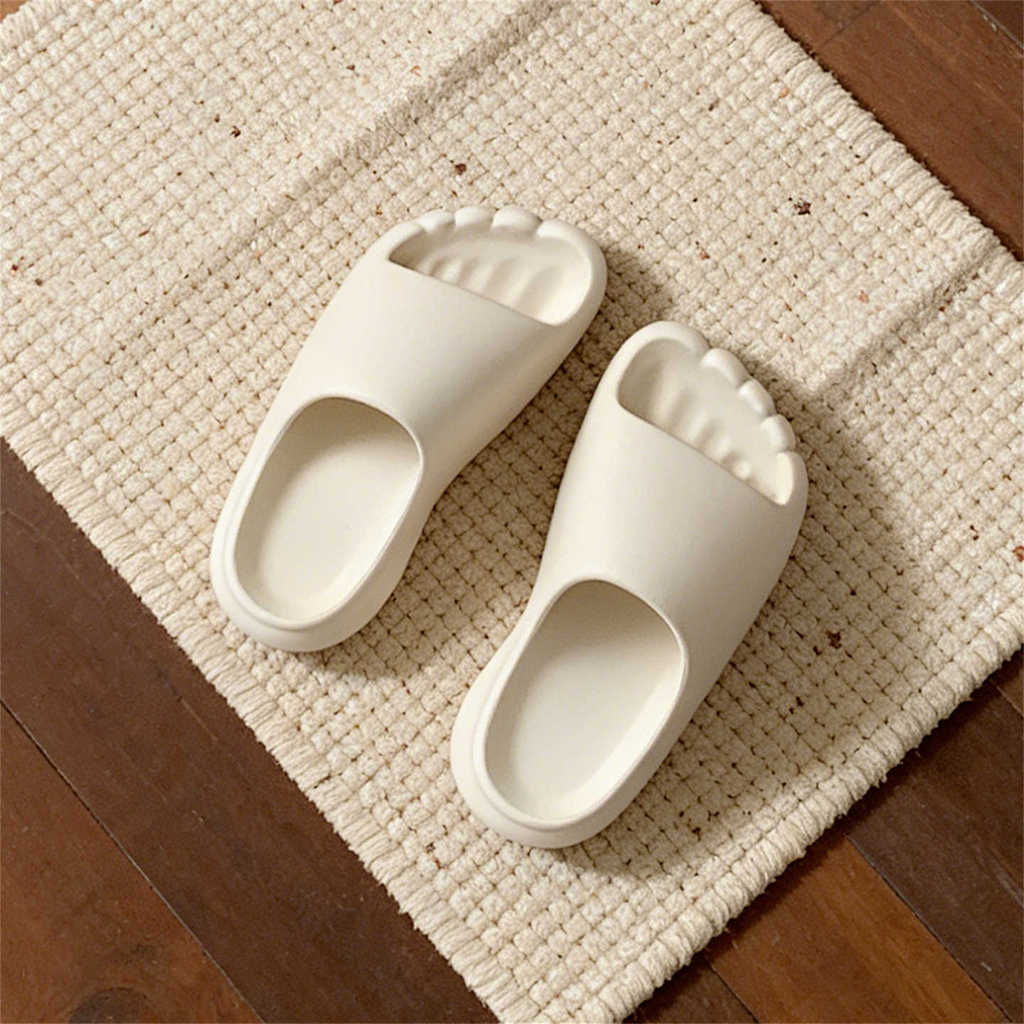 XIXITIAO Dép Sáng Tạo Chân Mùa Hè Phong Cách Mới Phòng Tắm Nam Nữ Đế Mềm Thoải Mái