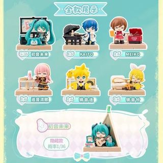 ZW [Chính hãng] Búp bê Pluco Hatsune Miku Phiên bản tập hợp dễ thương Sân thượng Đảng Series Hộp bí ẩn Hợp thời trang Chơi Hình Đồ chơi sưu tập