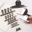Kẹp giấy ICUCKO, Kẹp chất kết dính kim loại đa kích thước bằng thép không gỉ, Kẹp niêm phong đầu tròn / phẳng / núi Văn phòng tại nhà Trường học