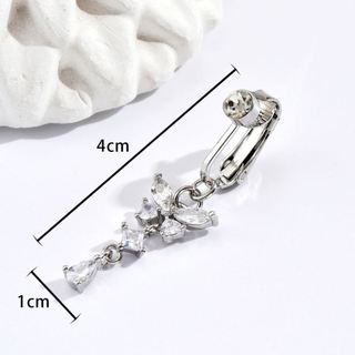 🔥 Đính đá 🔥 Miếng dán che sẹo Không cần lỗ xỏ gợi cảm cá tính Khuyên cho nữ quyến rũ Phụ kiện trang trí rốn Khuyên rốn giả có hàng sẵn Phong cách Âu Mỹ ✲Vòng đeo bụng không xỏ khuyên Nhãn dán giả, Không cần lỗ, Thiết kế hình con bướm, Phong cách rốn cho