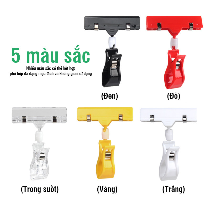 Kẹp bảng giá 10 cái kẹp wobbler, kẹp quảng cáo và kẹp giá sale trưng bày sản phẩm cho shop