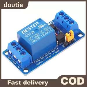Doutie 3.3V 5V 12V 24V Mô-đun rơle 1 kênh Bảng rơle kích hoạt cấp cao và thấp VN