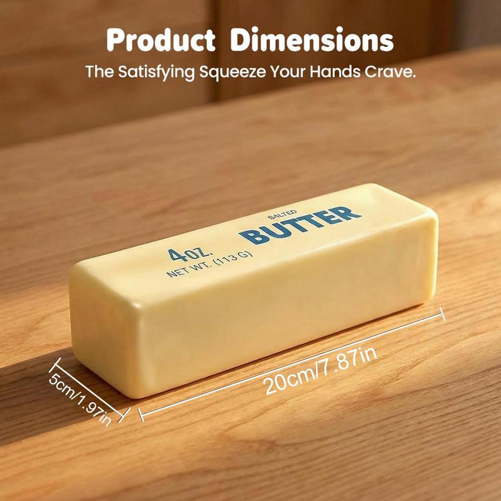 Giant Butter Stick Đồ chơi căng thẳng 20cm Kích thước cực lớn Mềm mại Phục hồi chậm Bơ ép Fidget Đồ chơi cho trẻ em Quà tặng saixit2vn