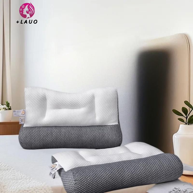 Gối chỉnh hình Springevenstar để hỗ trợ cổ tử cung & hỗ trợ giấc ngủ, thiết kế theo vùng lực kéo ngược với lõi dệt kim bằng sợi đậu nành Sử dụng tại nhà / ký túc xá Springevenstar