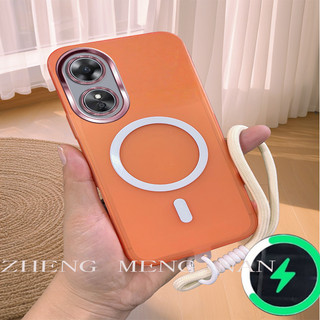 Thích hợp cho Ốp điện thoại OPPO A17 A17K A97 5G Vỏ mềm mờ nhiều màu sắc có dây đeo tay 0036