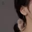 Hộp dây xích bông tai thả phong cách đơn giản, mỏng nhẹ, phù hợp thời trang cho nữ