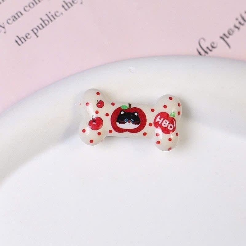 Set Charm Mèo Kitty Đỏ Táo Cute Kawaii Mini – Charm Nice Ngôi Sao Hoa Nấm Trang Trí Dép